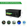 LiFePO4 Battery 25.6V 200Ah